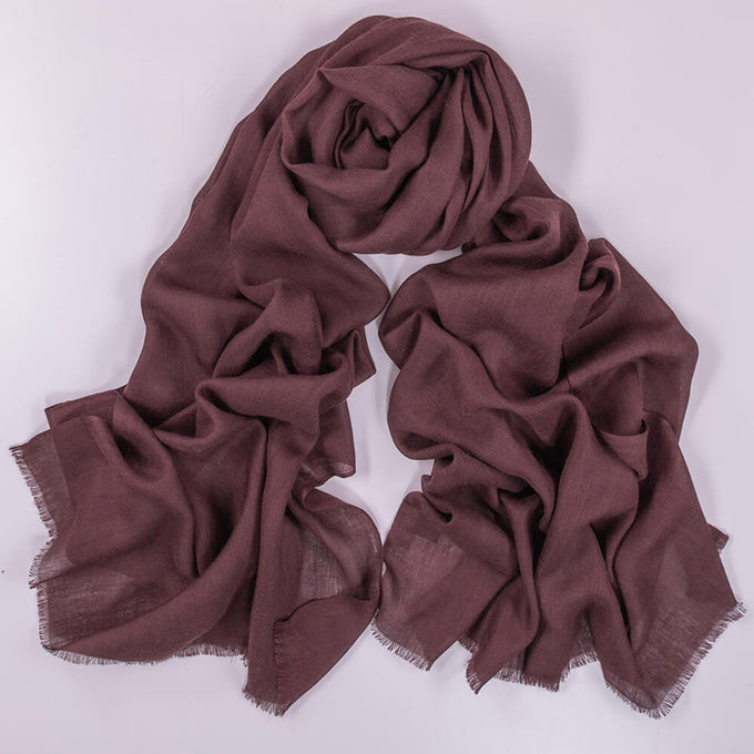 Dark Chocolate Cashmere and Silk Wrap