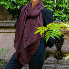 Dark Chocolate Cashmere and Silk Wrap