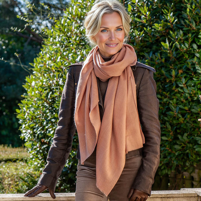 The Spice Route Quintet - Cinnamon Cashmere and Silk Wrap