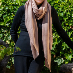 The Spice Palette - Toasted Cinnamon Cashmere and Silk Wrap
