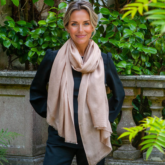 The Spice Route Quintet - Cinnamon Cashmere and Silk Wrap