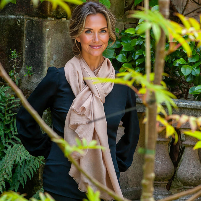 The Spice Route Quintet - Cinnamon Cashmere and Silk Wrap