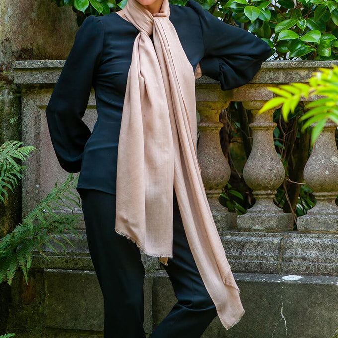 The Spice Route Quintet - Cinnamon Cashmere and Silk Wrap