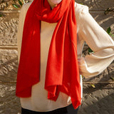 The Earth Tones - Burnished Terra Cashmere and Silk Wrap
