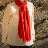 The Earth Tones - Burnished Terra Cashmere and Silk Wrap