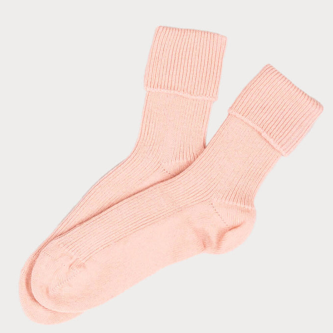 Ladies Coral Cloud Cashmere Socks