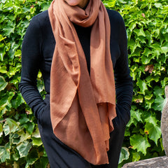 The Spice Palette - Burnished Coriander Cashmere and Silk Wrap