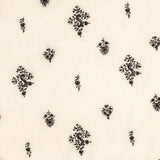 Hand Embroidered Pashmina Cashmere Shawl - Cream & Black