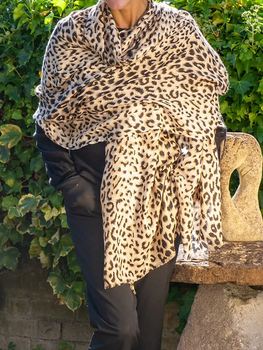 DAPPLED LEOPARD SHAWL
