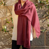 The Earth Tones - Wild Berry Cashmere and Silk Wrap