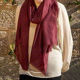 The Earth Tones - Wild Berry Cashmere and Silk Wrap