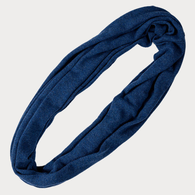 Denim Blue Double Size Cashmere Snood