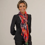 PRE ORDER: Echoes of the Wild - Wildfire Blaze Cashmere and Silk Wrap