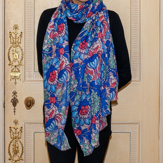 PRE ORDER: The Liberty ‘Art Nouveau’ Quintet - Electric Nouveau Cashmere and Silk Wrap