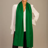 Fern Green Cashmere and Silk Wrap