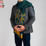 Ferrara Polka and Paisley Italian Wool Scarf