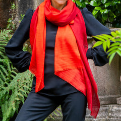 Firebrand Shaded Cashmere and Silk Wrap