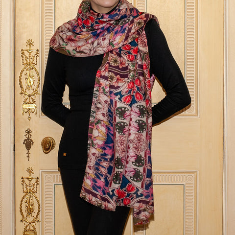 PRE ORDER: The Liberty ‘Art Nouveau’ Quintet - Flower Fete Cashmere and Silk Wrap