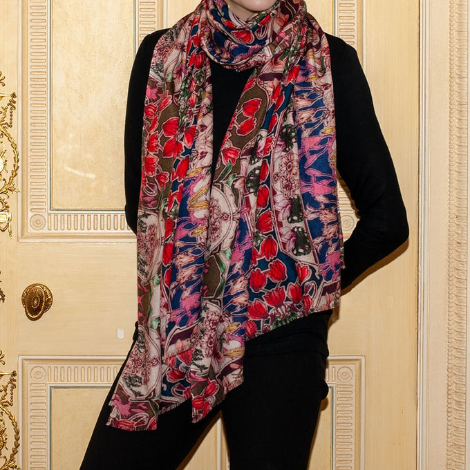 PRE ORDER: The Liberty ‘Art Nouveau’ Quintet - Flower Fete Cashmere and Silk Wrap