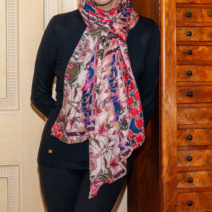 PRE ORDER: The Liberty ‘Art Nouveau’ Quintet - Flower Fete Cashmere and Silk Wrap