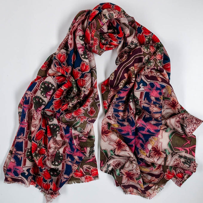 PRE ORDER: The Liberty ‘Art Nouveau’ Quintet - Flower Fete Cashmere and Silk Wrap