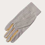 Supersoft Cream and Gold Nappa Leather Driving Gloves