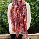 PRE ORDER: The Liberty Grayson Perry Trio - Pink Cashmere and Silk Wrap