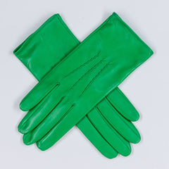 Go Green Silk Lined Italian Leather Gloves