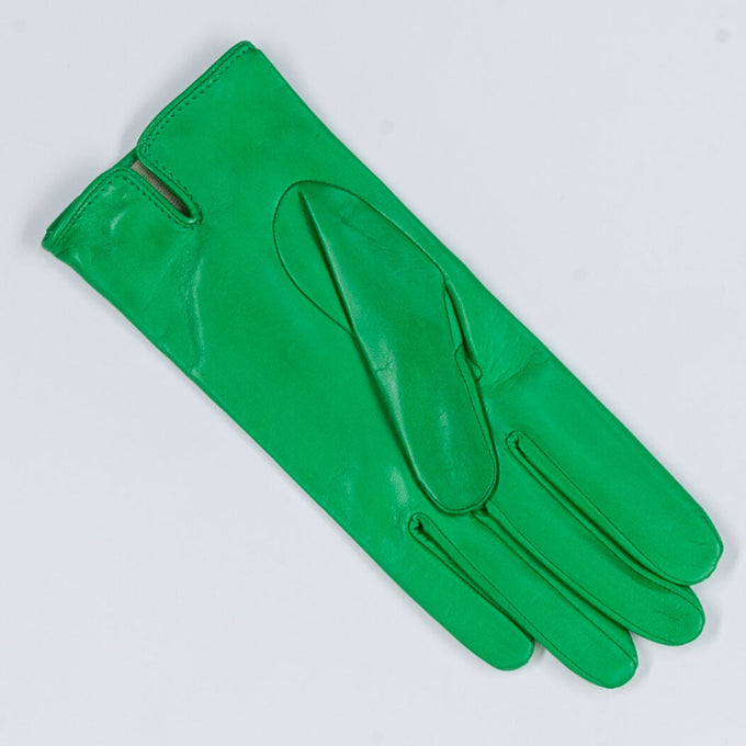 Go Green Silk Lined Italian Leather Gloves