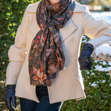 PRE ORDER: The Liberty ‘Strawberry Thief’ Quartet - Green Cashmere and Silk Wrap