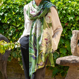 PRE ORDER - The Botanical Quartet - The Peony Cashmere and Silk Wrap