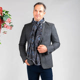 Colombia Slate and Blue Italian Wool Scarf
