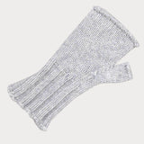 Grey Cable Knit Cashmere Mittens