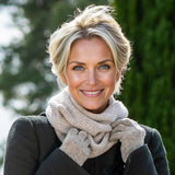 Grey Luxe Italian Cashmere Collar