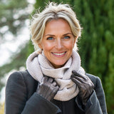 Superluxe Silver Grey Italian Cashmere Double Snood