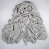 The Tonal Shades - Grey Mist Cashmere and Silk Wrap