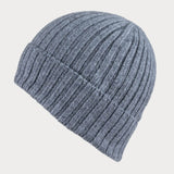 The Classic Grey Cashmere Beanie Hat