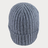 The Classic Grey Cashmere Beanie Hat