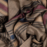 Harrow Multi-Stripe Wool and Silk Scarf