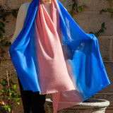 Birds of a Feather - The Jay Shaded Cashmere and Silk Wrap