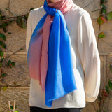 Birds of a Feather - The Jay Shaded Cashmere and Silk Wrap