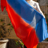Birds of a Feather - The Kingfisher Shaded Cashmere and Silk Wrap