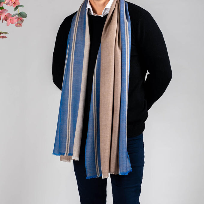 Kingham Silk and Wool Scarf