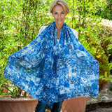 PRE ORDER: The Liberty ‘Archive Patchwork’ Trilogy - Patchwork Blues Cashmere and Silk Wrap