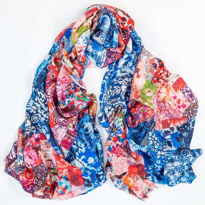 PRE ORDER: The Liberty ‘Archive Patchwork’ Trilogy - Patchwork of Patchwork Cashmere and Silk Wrap