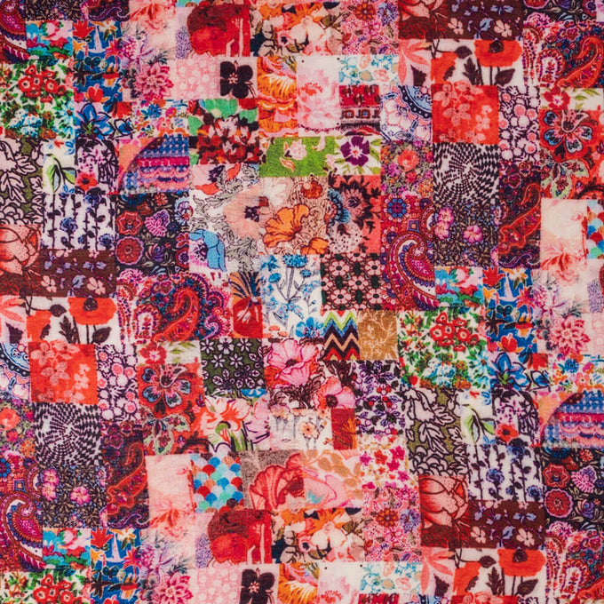 PRE ORDER: The Liberty ‘Archive Patchwork’ Trilogy - Patchwork Pinks Cashmere and Silk Wrap