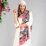 The ‘Unexpected’ Trilogy - Pink Peony Cashmere and Silk Wrap