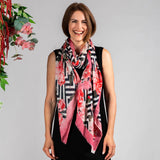 The ‘Unexpected’ Trilogy - Pink Peony Cashmere and Silk Wrap