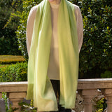 Lime Souffle Cashmere and Silk Wrap