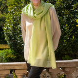 Lime Souffle Cashmere and Silk Wrap